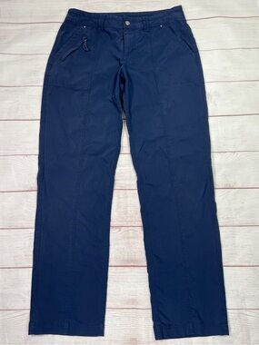 Title Nine Big B Hiking Pants - 8 - women's navy blue ripstop straight leg